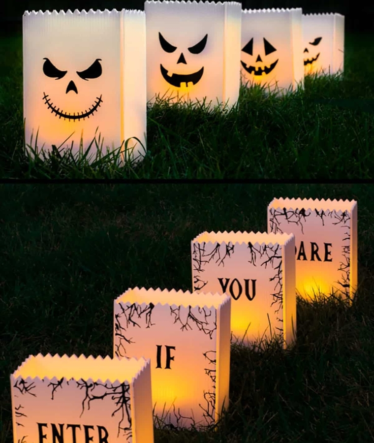 Easy DIY Halloween Lanterns for Outdoors