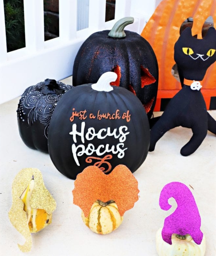 Hocus Pocus Witch Mini Pumpkins Craft