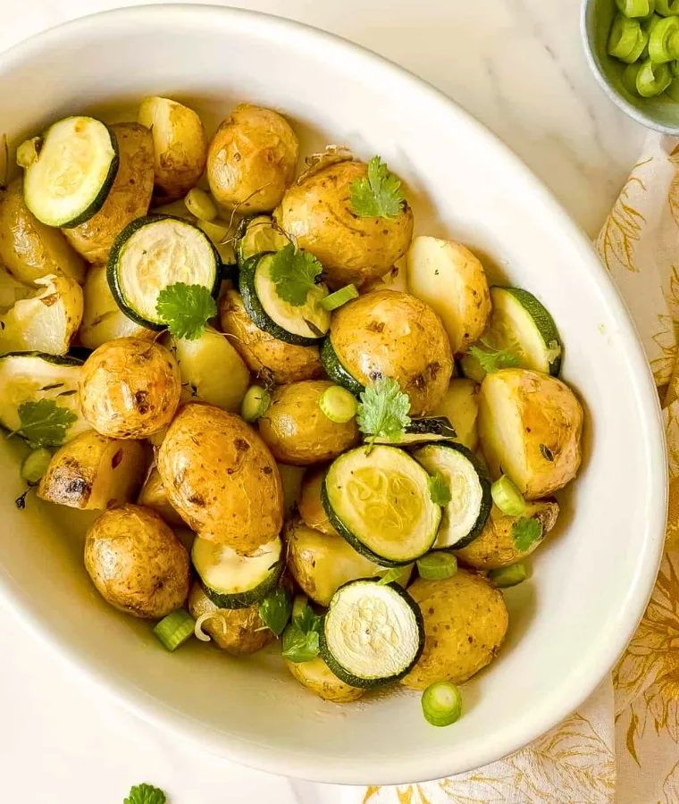 Roasted Zucchini and Potatoes