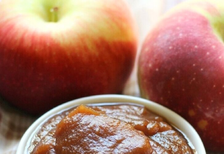 Slow Cooker Apple Butter (No Peeling Required!) from Strength & Sunshine Featured image