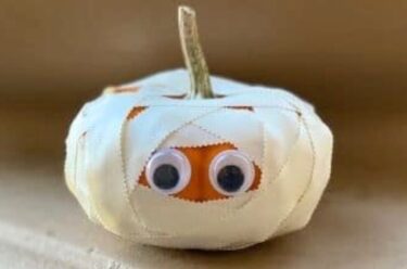 Mummy Pumpkin Halloween Craft from Mombrite - featured image