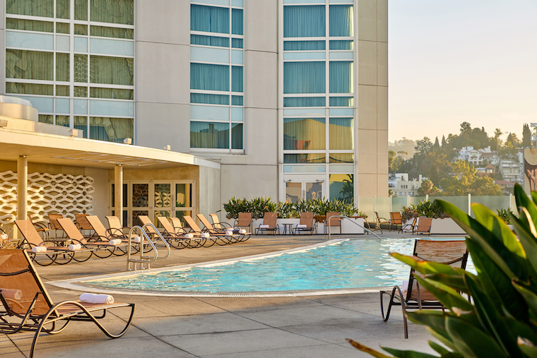 pool at the Loews Hollywood Hotel 