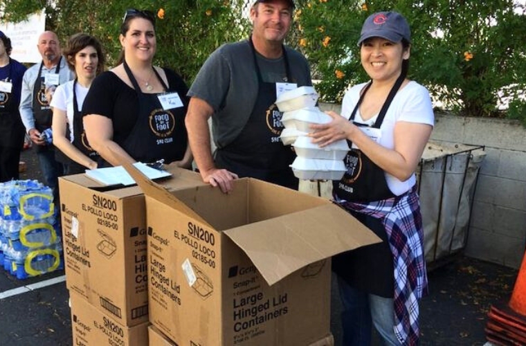 Food on Foot volunteers