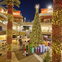 Holiday Christmas Tree and decor at Santa Monica Place