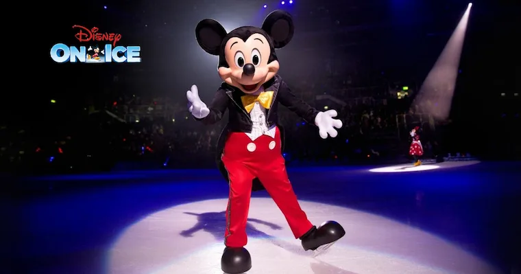 Disney on Ice Mickey Mouse on ice skates