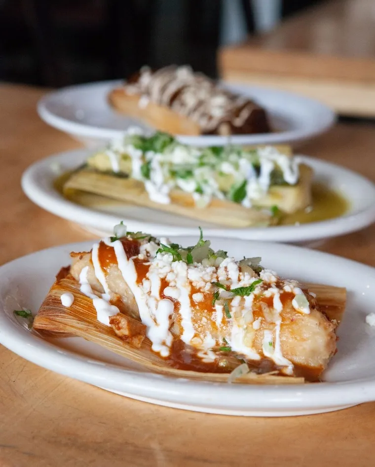 tamales at Lotería Grill 