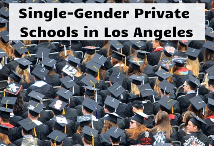 kids graduating in caps and gowns for Single-gender schools post