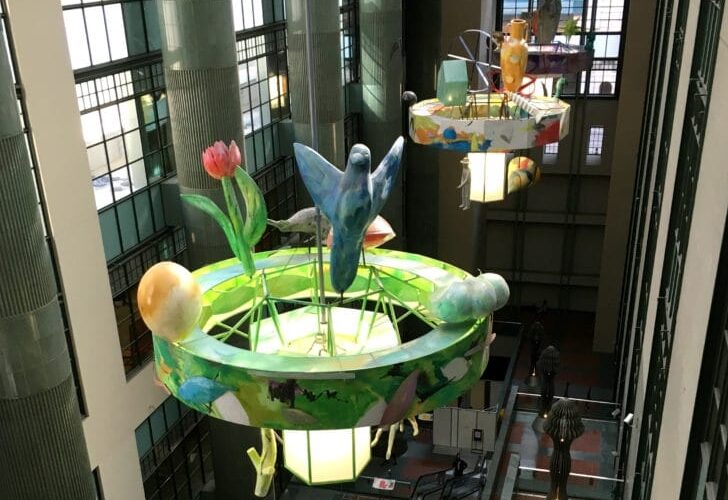 Light fixtures in the Downtown LA Library