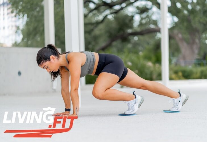 Living fit workout app woman working out