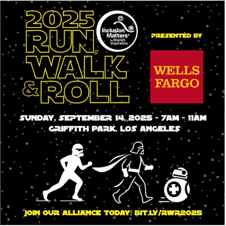 promo flyer for Run walk and roll fundraiser