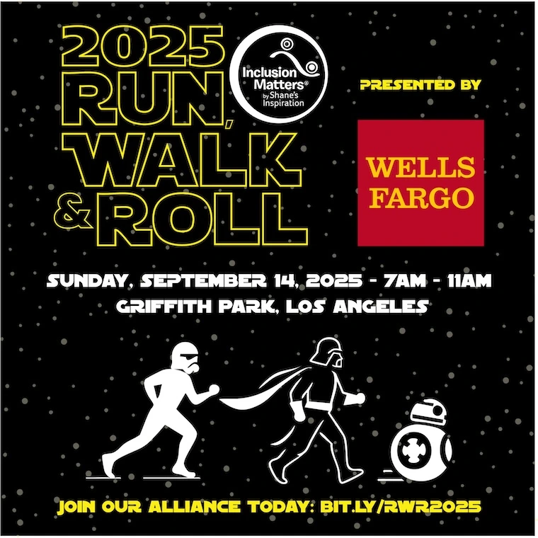 promo flyer for Run walk and roll fundraiser