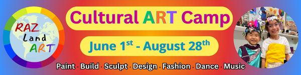 RAZ land summer camp Culural Art Premium banner ad 2026