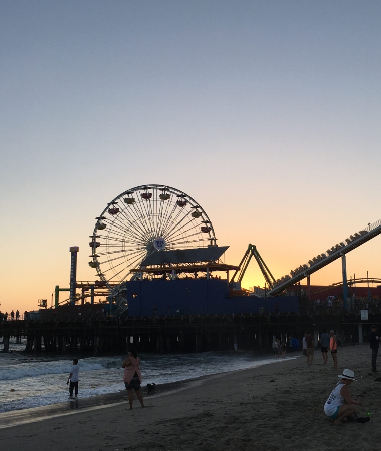 The Santa Monica pier